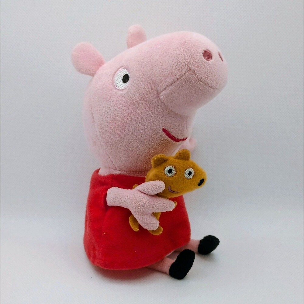 TY Beanie Baby PEPPA PIG 7” Regular Plush Animal Stuffed Toy 2015 For Kids
